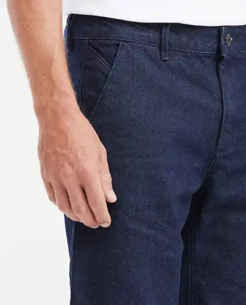 Bermuda Masculino Azul Clasico Oscuro Talla 34 Chevignon