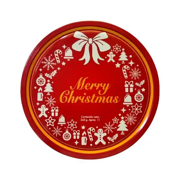 Merry Christmas Galleta Cremica Mantequilla Navidad