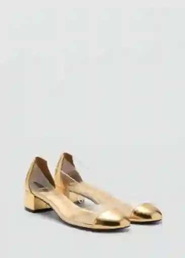 Zapatos Mere Oro Talla 37 Mujer Mango