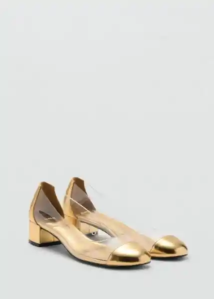 Zapatos Mere Oro Talla 37 Mujer Mango