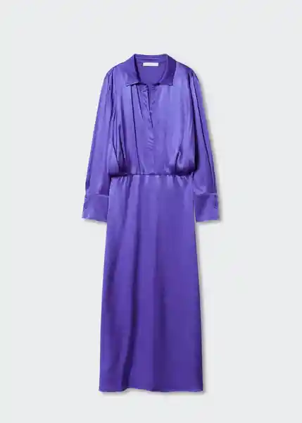 Vestido Mati-A Morado Talla S Mujer Mango