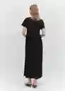 Vestido Gisal Negro Talla S Mujer Mango