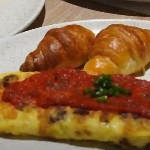 Omelette de Queso y Tomates Secos