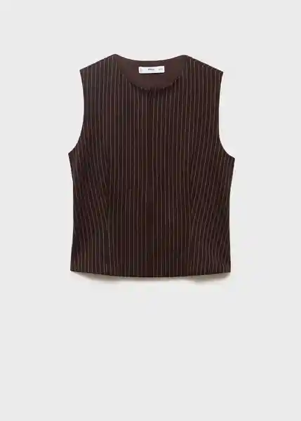Top Brin Marrón Talla M Mujer Mango