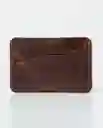 Tarjetero H Leather Goods Café Castaño Oscuro Chevignon
