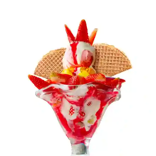 Fresas con crema pequeña