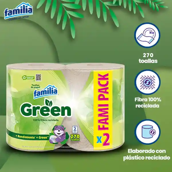Familia Toalla de Papel Green
