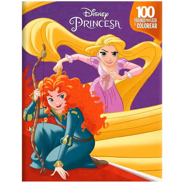 Princesas 100 Paginas Leer y Colorear 3J Media - Disney