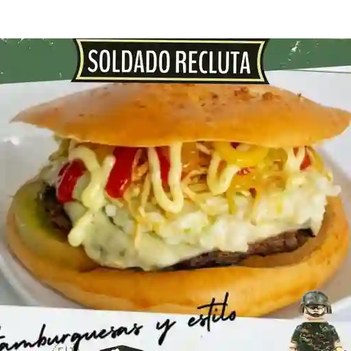 Hamburguesa soldado recluta