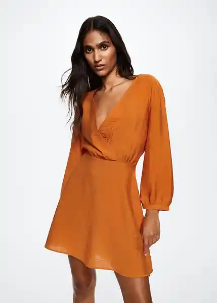 Vestido Amelie-W Naranja Talla Xs Mujer Mango