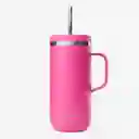 Qwetch Vaso Cold Cup Con Asa Isotérmico Magenta 600 mL