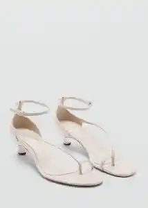 Sandalias Delia Crudo Talla 38 Mujer Mango