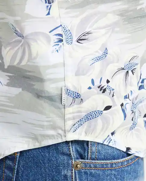 Camiseta Sailor Palms Crudo Beige Claro T. M Chevignon