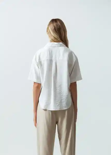 Camisa Mujer Crudo Marfil Claro M 011G368 Naf Naf