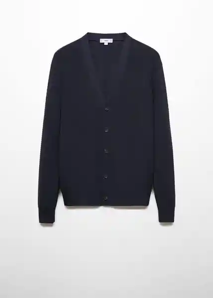 Cárdigan Cottonc Navy Talla M Hombre Mango