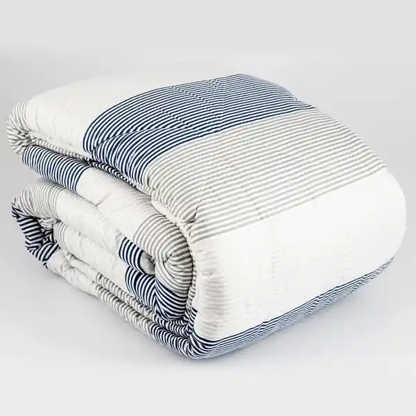 Expressions Comforter Doble Ovejero Stripes Azul/Gris