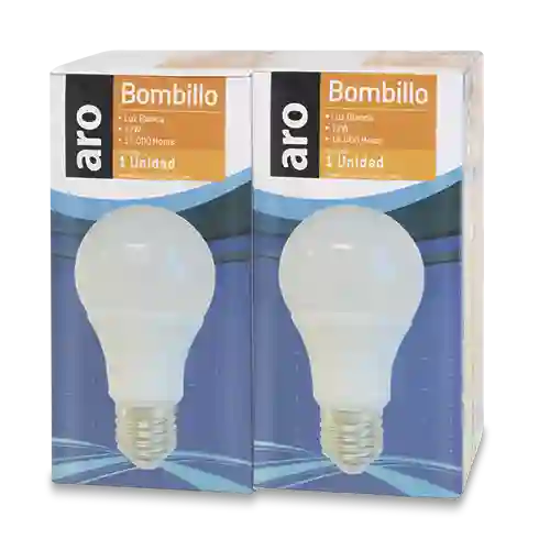 Aro Bombillo Led 12w Luz Blanca E27 15000H