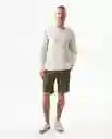 Short Chino Masculino Café Khaki Claro Talla 34 Chevignon