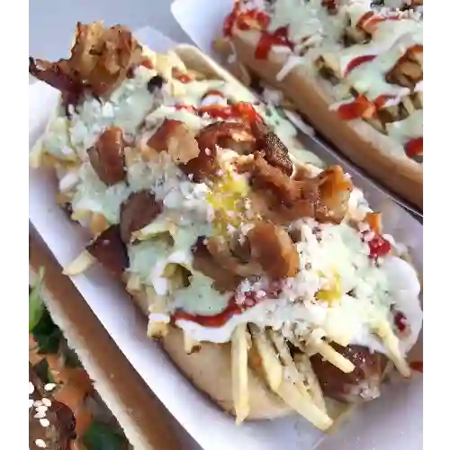 Perro Caliente Especial de Chuleta Ahuma