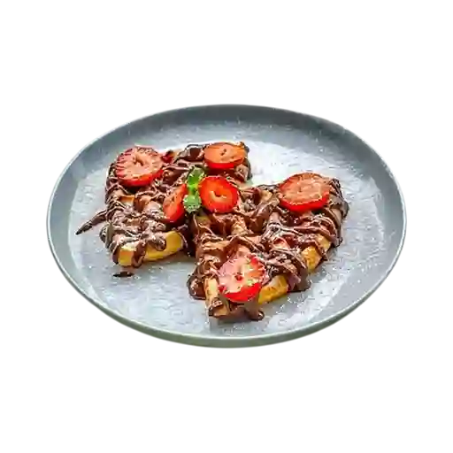 Gofres con Crema de Chocolate