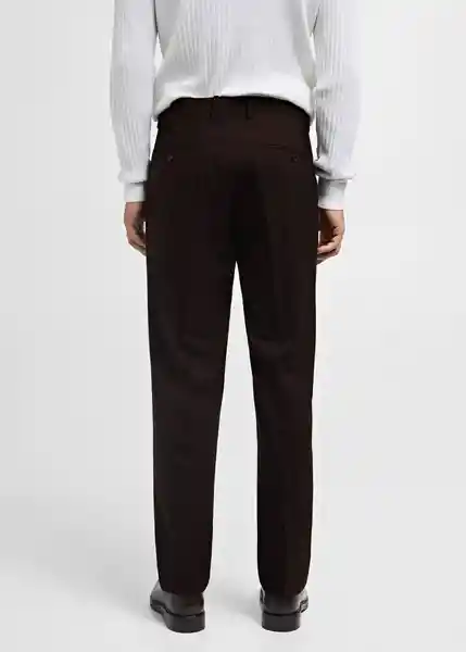 Pantalón Garda-i Marron Talla 38 Hombre Mango