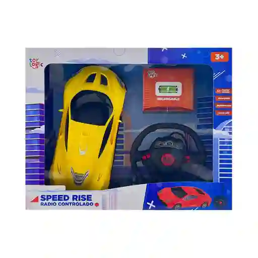 Toy Logic Juguete Carro a Control Remoto Speed Rise Yellow