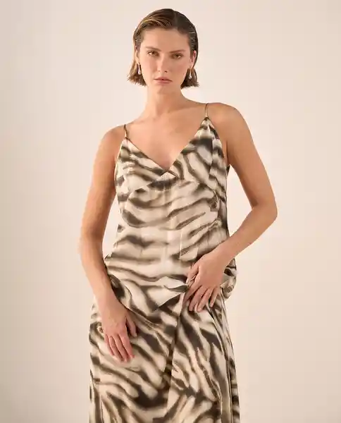 Vestido Gris Elefante Medio Talla S 499G008 Esprit