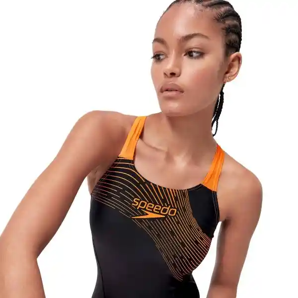 Vestido de Baño Medley Logo Medalist Mujer Talla 38 Speedo