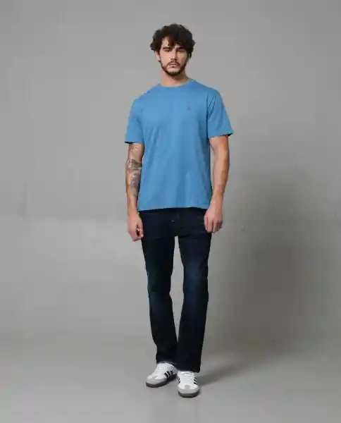 Camiseta Hombre Azul M 100G001_AZU184025 Rifle