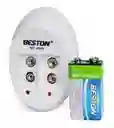 Beston C818 Cargador De Baterías/pilas 9v + 1x9v 250mah Blanco