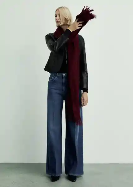 Jean Elise Tejano Oscuro Talla 40 Mujer Mango