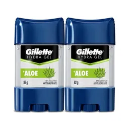 Desodorante Antitranspirante Hombre Gillette Hydra Gel Aloe 82 g Pack 2 Unidades