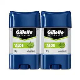 Desodorante Antitranspirante Hombre Gillette Hydra Gel Aloe 82 g Pack 2 Unidades