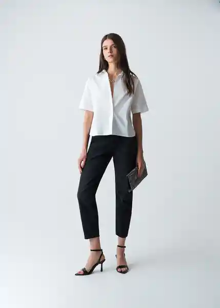 Camisa Alissa Crudo Puro Claro Talla M Mujer 513G390 Naf Naf