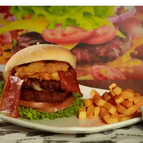 Hamburguesa S con Papas