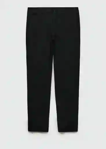 Pantalón Oyster Negro Talla 44 Hombre Mango