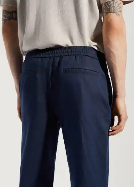 Pantalón Romelino Navy Talla 40 Hombre Mango