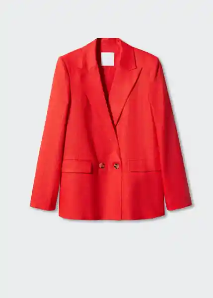 Blazer Americana Tempoli Coral Talla S Mujer Mango