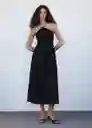 Vestido Chloe Negro Talla S Mujer Mango