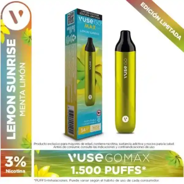 Vuse go Vapeador Max Lemon Sunrise