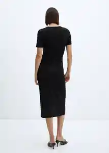 Vestido Nora-w Negro Talla L Mujer Mango