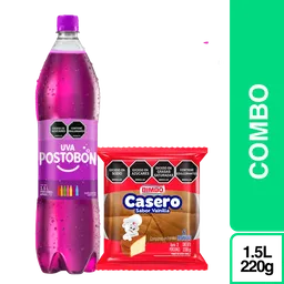 Combo Postobon uva 1500 mL + Ponque Bimbo