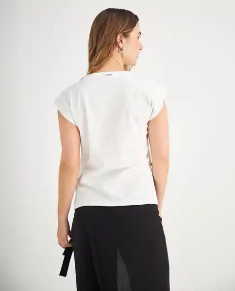 Camiseta Crudo Nevisca Claro Talla S 409F014 Esprit