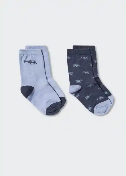 Pack Calcetines Heliob Azul Talla 03 Niños Mango