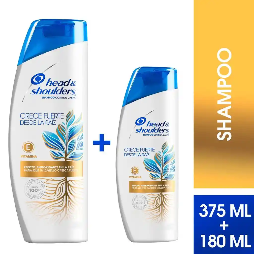 Head & Shoulders Shampoo Crece Fuerte Desde la Raíz