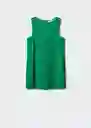 Vestido Tika Verde Talla 18 Mujer Mango