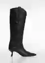 Botas Telma Negro Talla 37 Mujer Mango