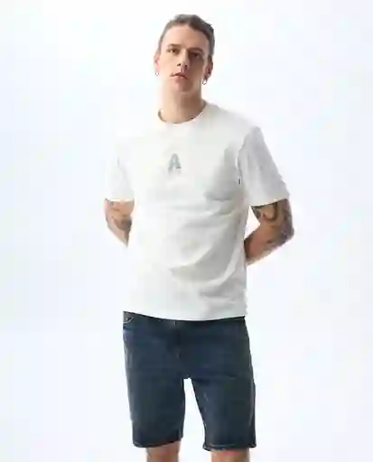 Camiseta Hombre Crudo Talla S 841G023_CRU120304 Americanino
