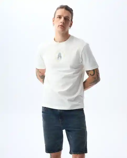 Camiseta Hombre Crudo Talla S 841G023_CRU120304 Americanino