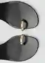 Sandalias Linet Negro Talla 37 Mujer Mango